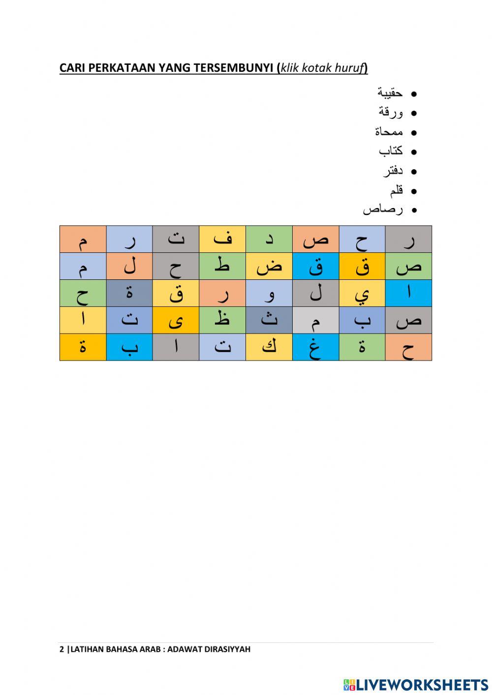 Adawat dirasiyyah 1 Adawat dirasiyyah 1