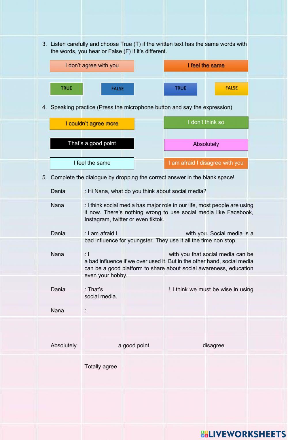 Agreement and Disagreement