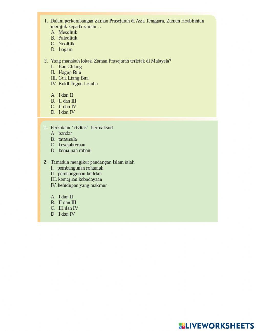 Ulangkaji topik 1 sehingga 6