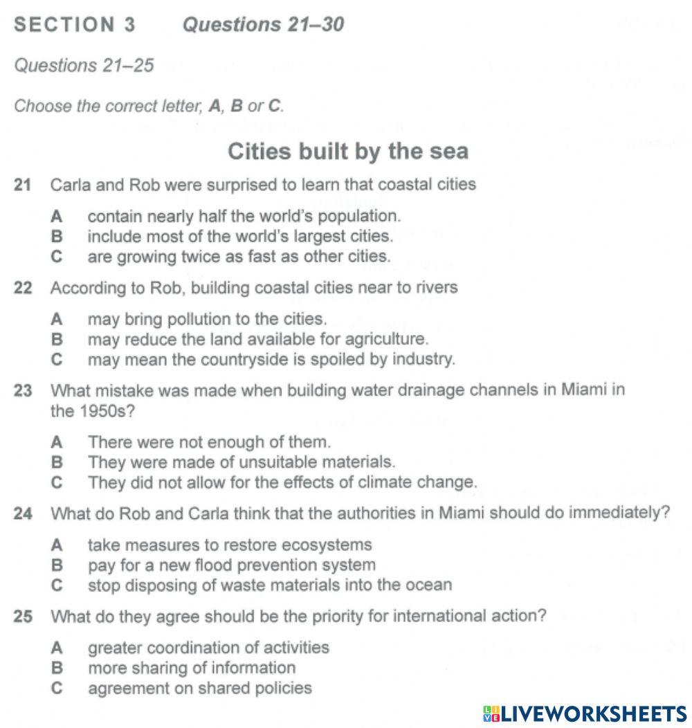 Listening - cam14 - test1 - section3.1