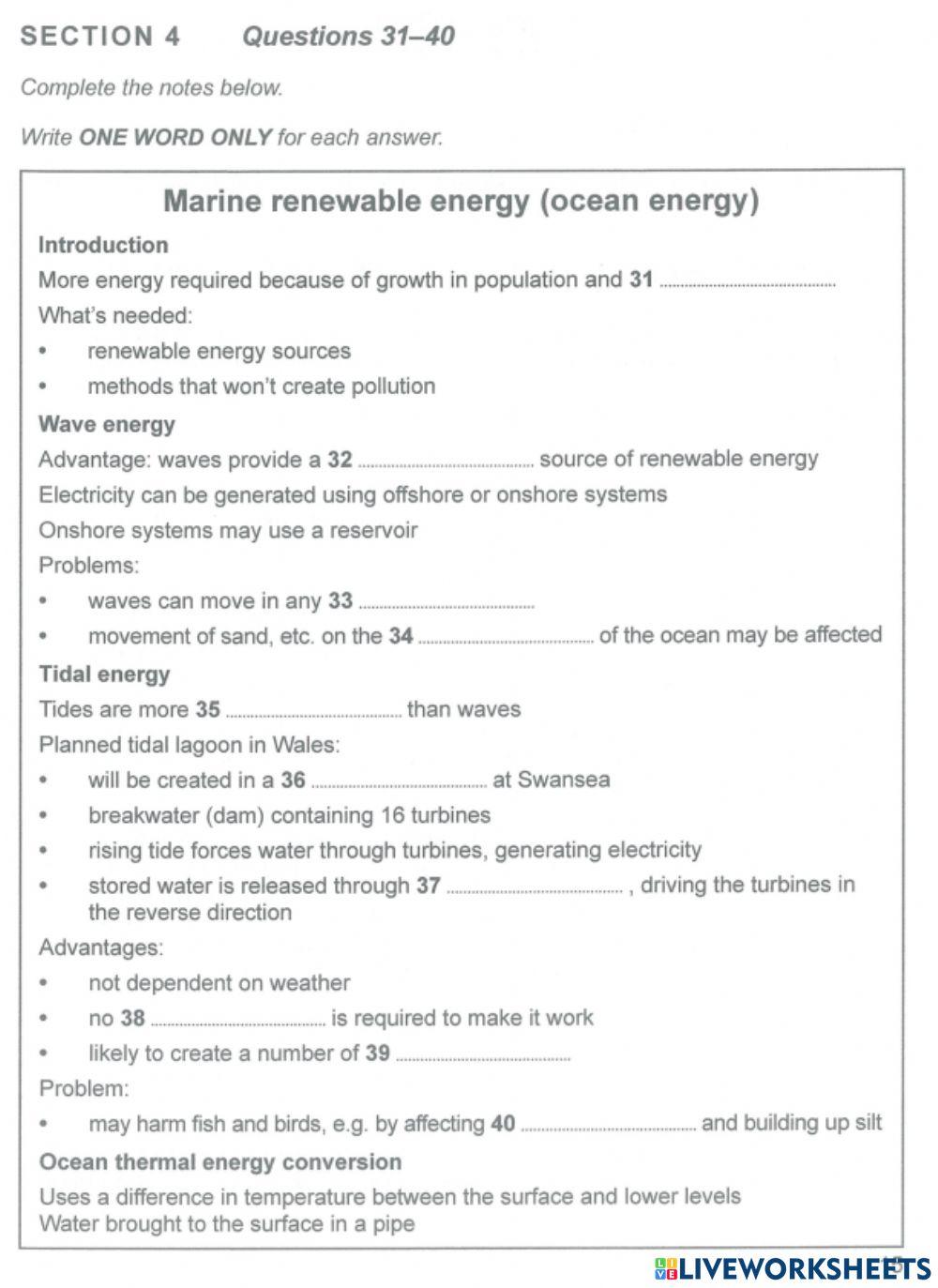 Listening - cam14 - test1 - section4