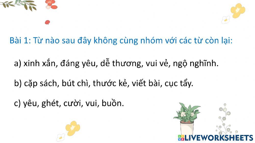 Luyện từ và câu