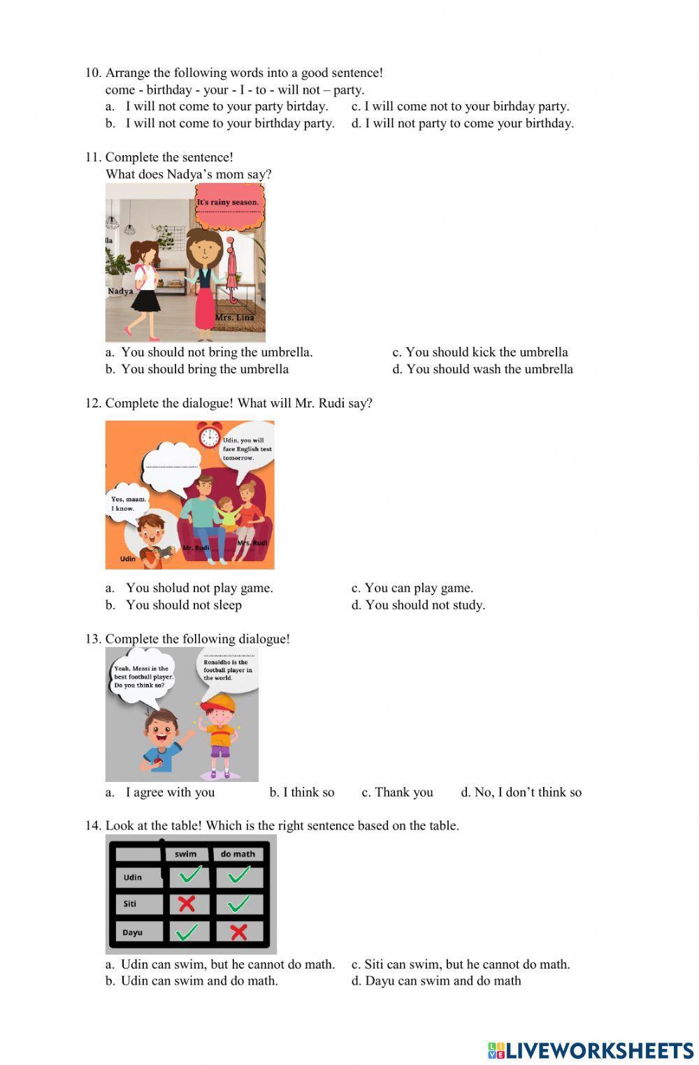 Soal PTS Bahasa Inggris 8 2021 new