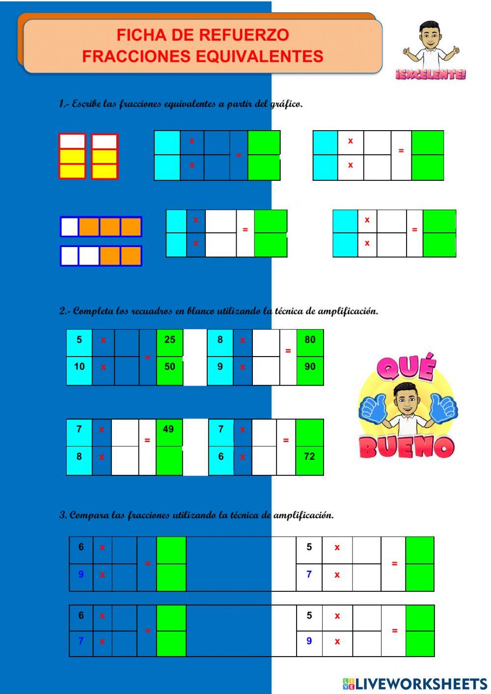 Fracciones equivalentes