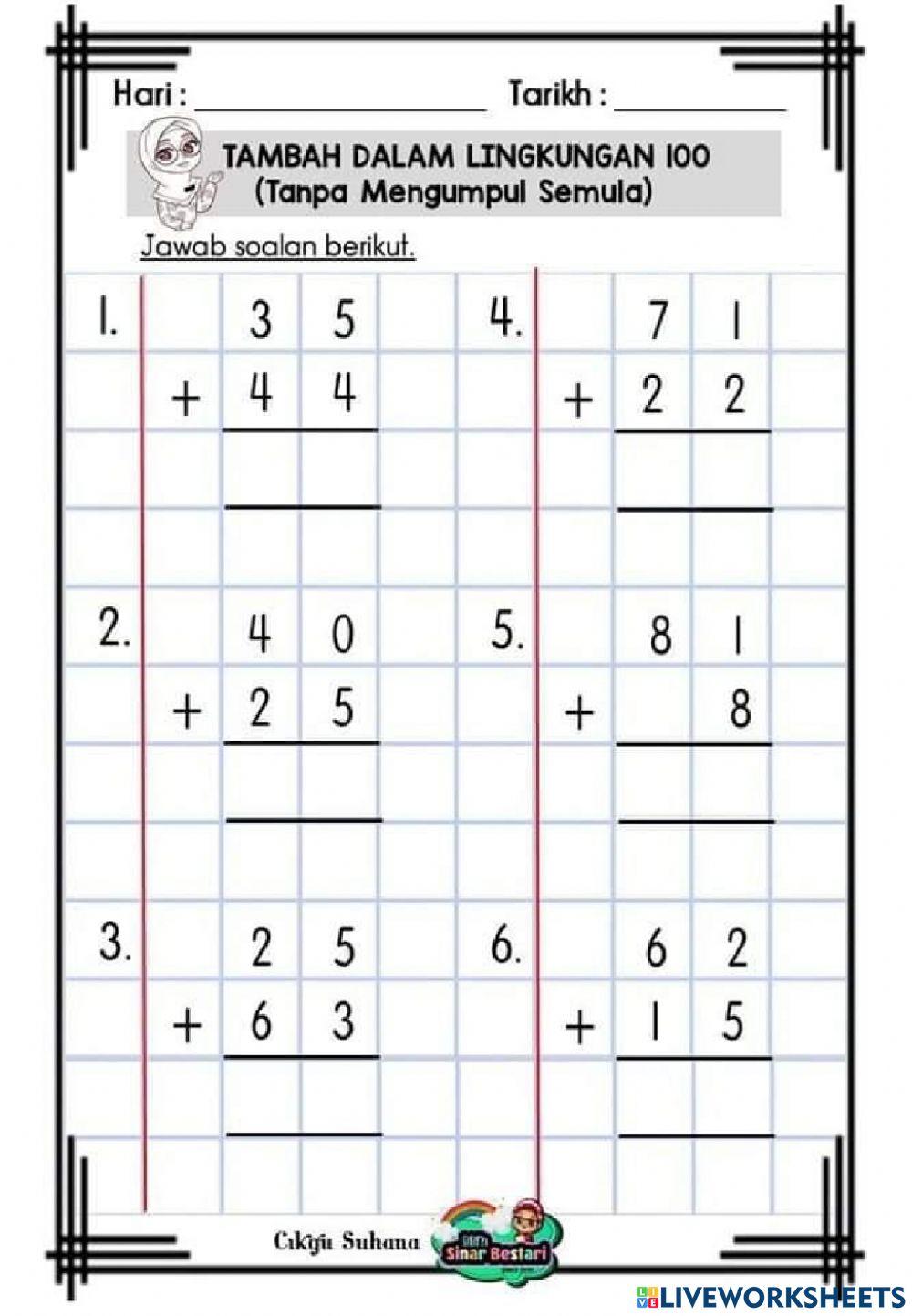 Tambah tanpa kumpul semula