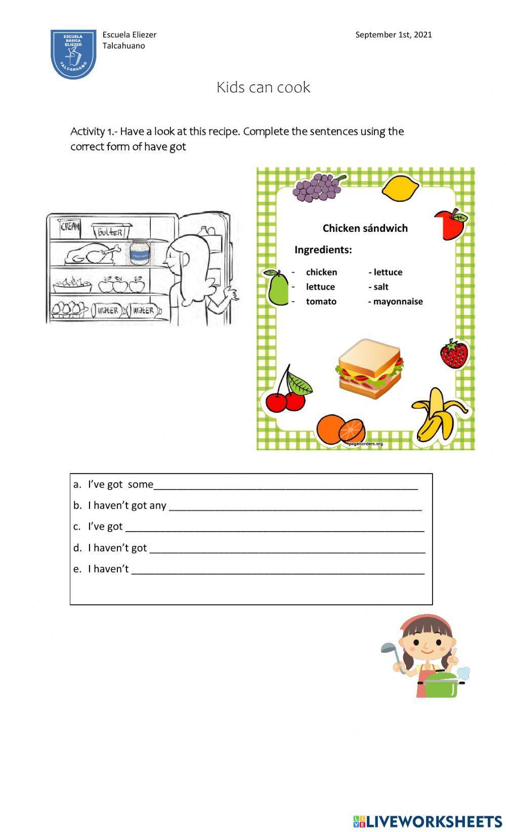 Have got- havent got