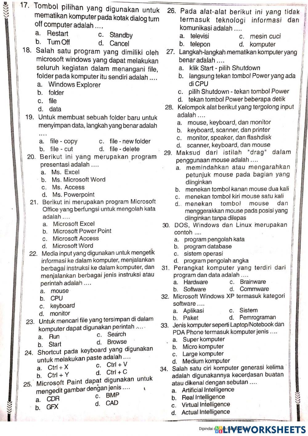 Ayo berlatih ulangan