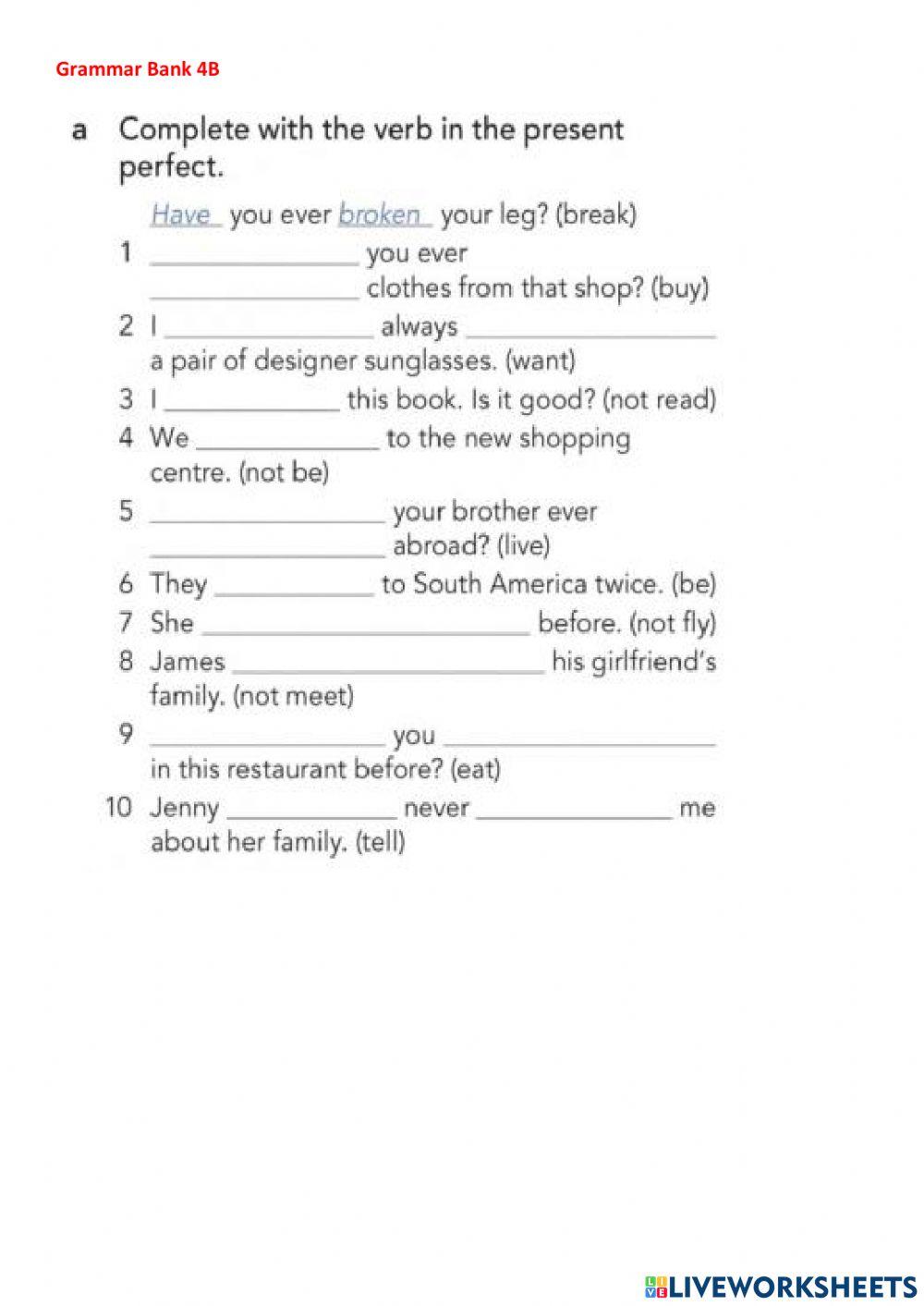 Present Perfect & Past Simple