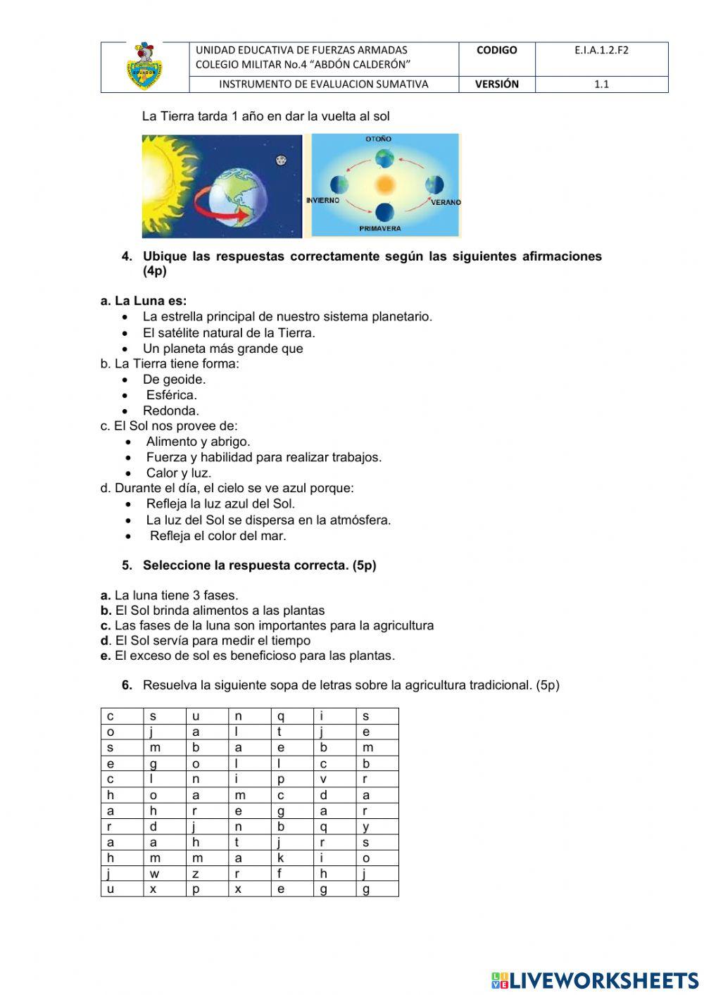 Evaluación Diagnóstica