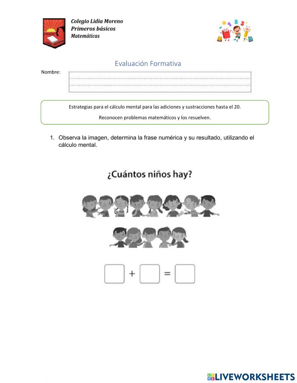 Sumas, restas y resolución de problemas
