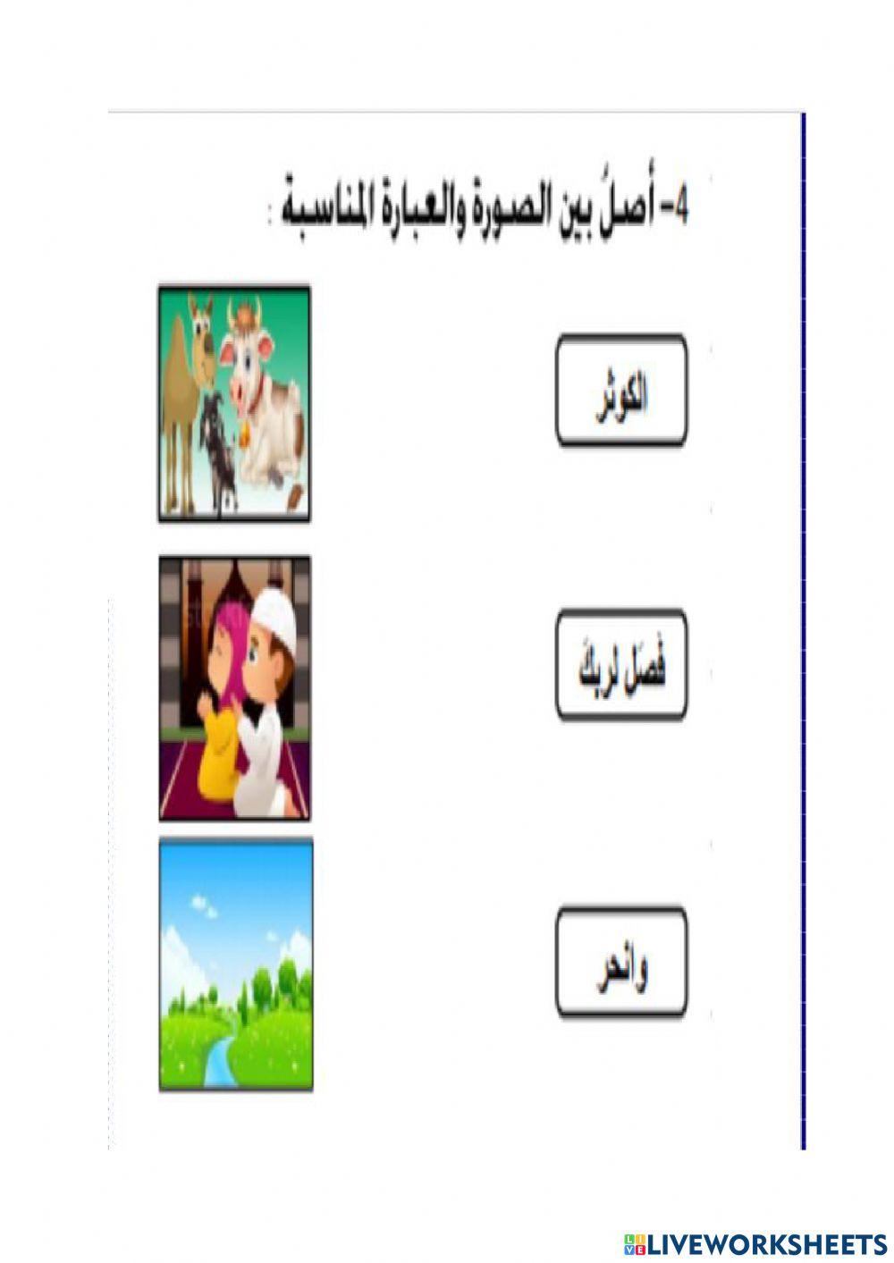 مفر دات سورة الكوثر