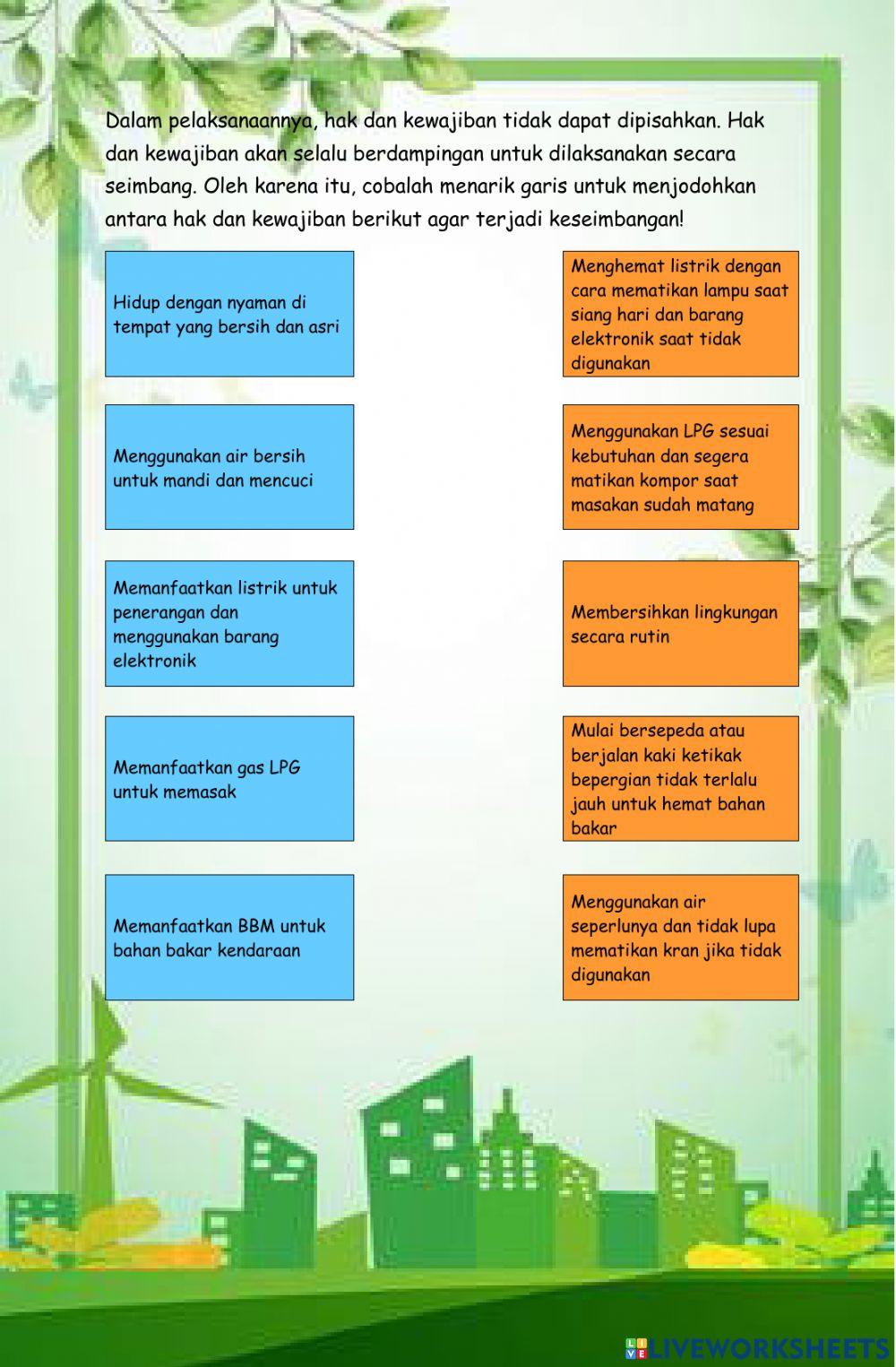 Hak dan Kewajiban (Energi Alternatif)