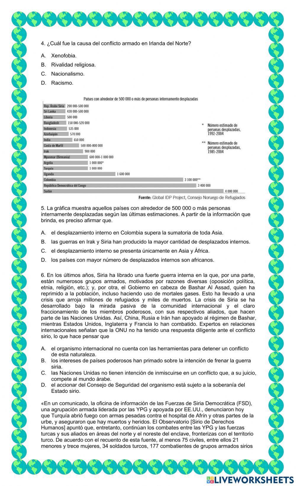 Evaluación Sociales 3 Periodo