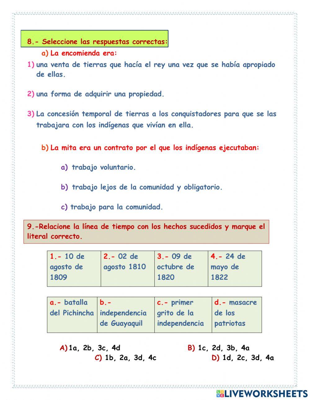 Evaluación diagnóstica de sociales