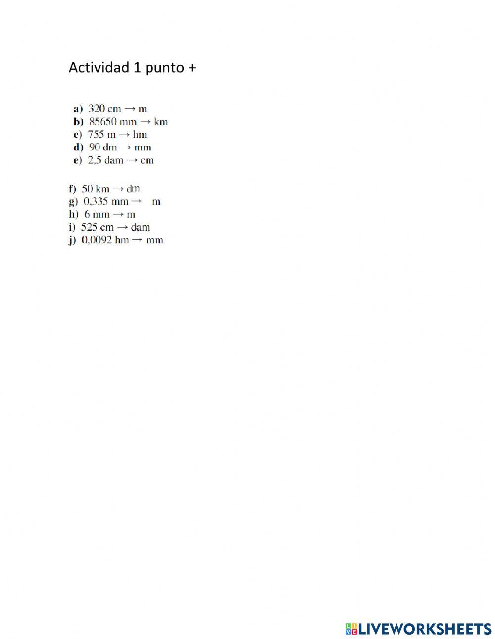 Conversiones de longitud