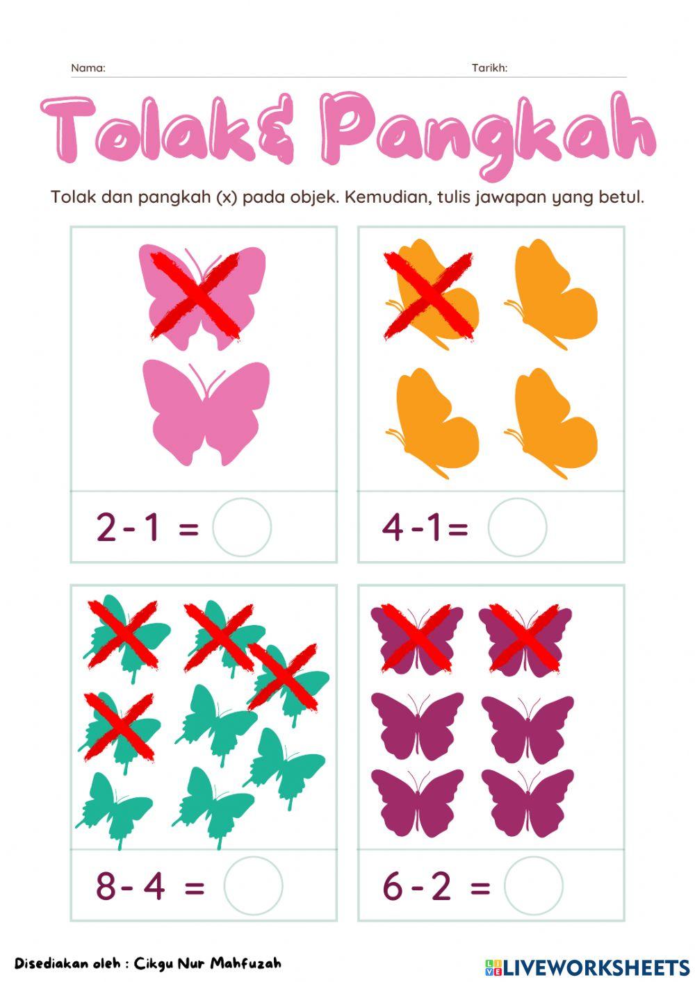 Operasi Tolak Tanpa Mengumpul Semula Bahagian 2