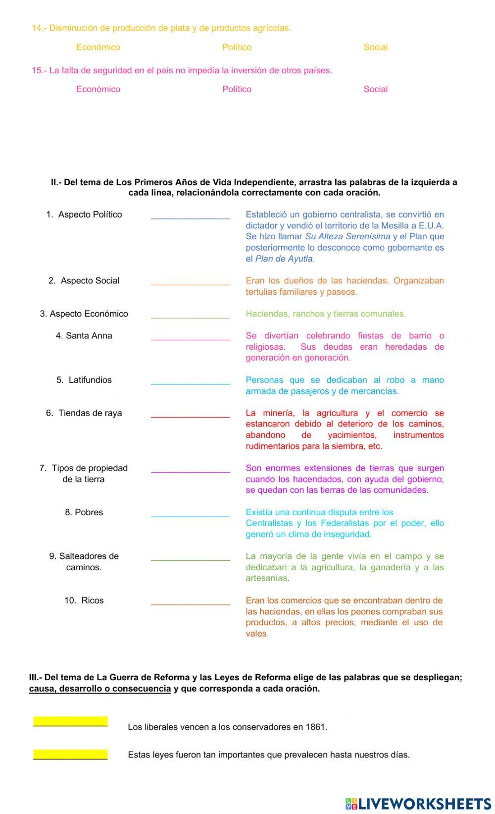 Examen 5 grado bloque V
