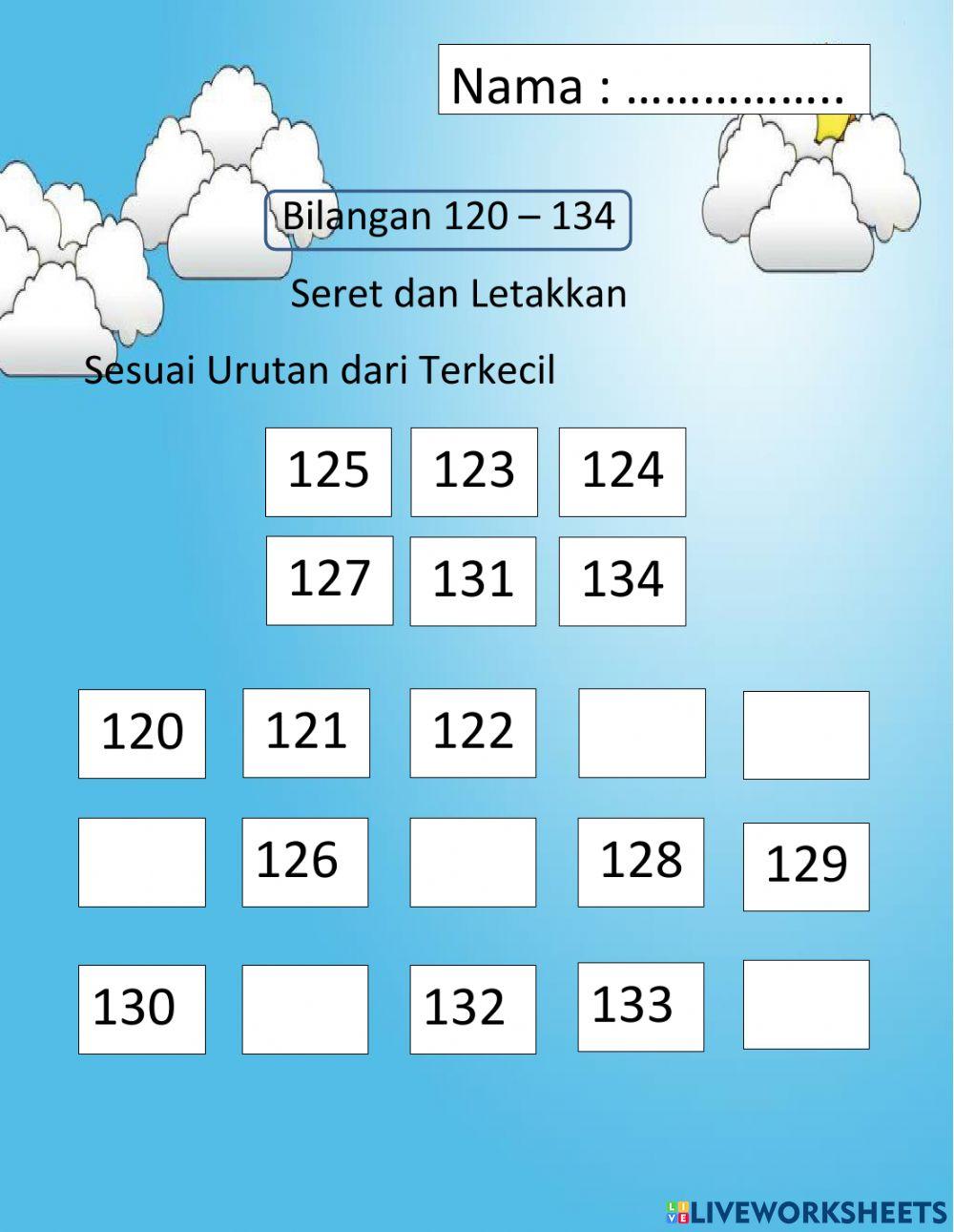 Mengurutkan bilangan dari terkecil