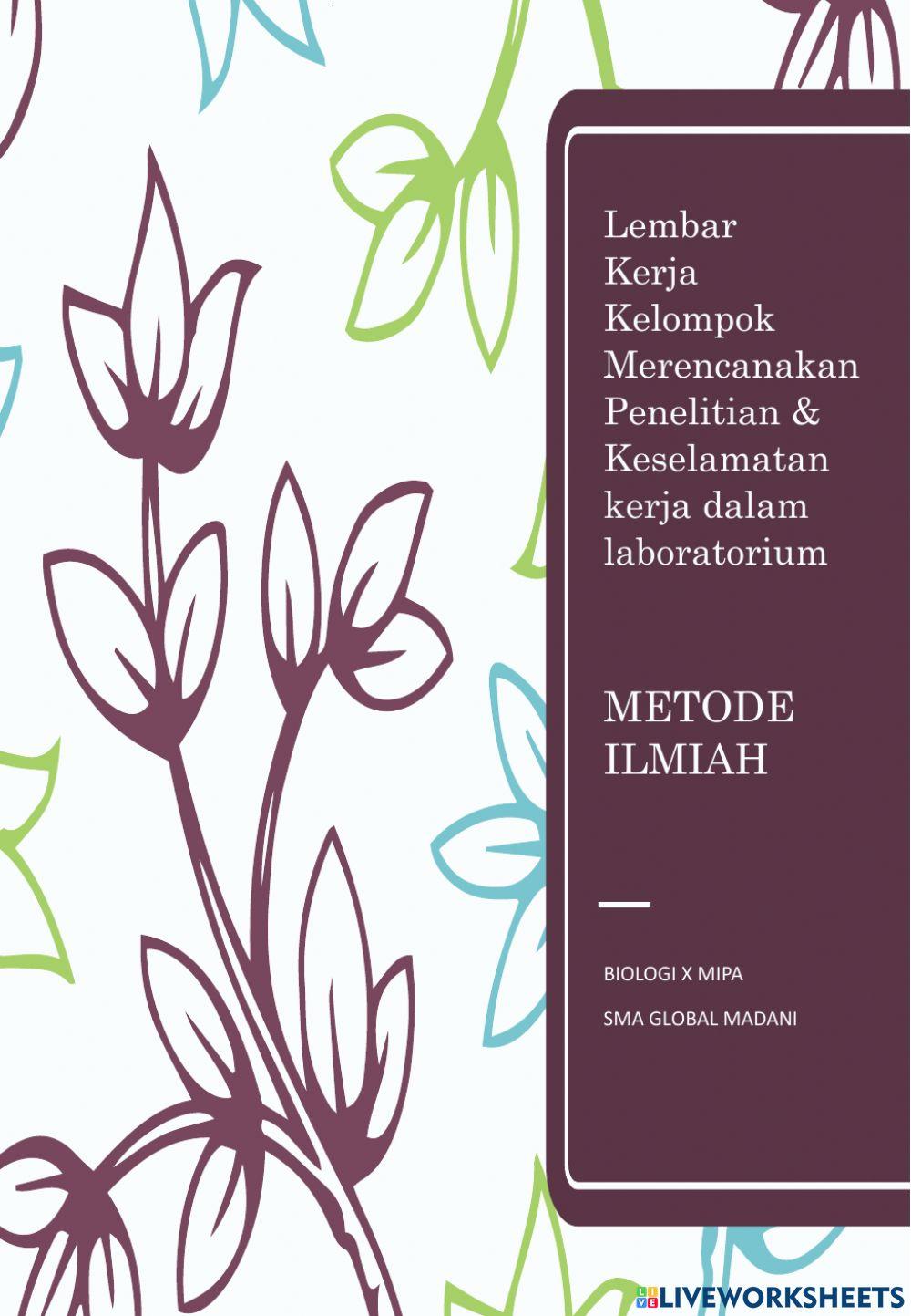 METODE ILMIAH I… | Free Interactive Worksheets | 5116221