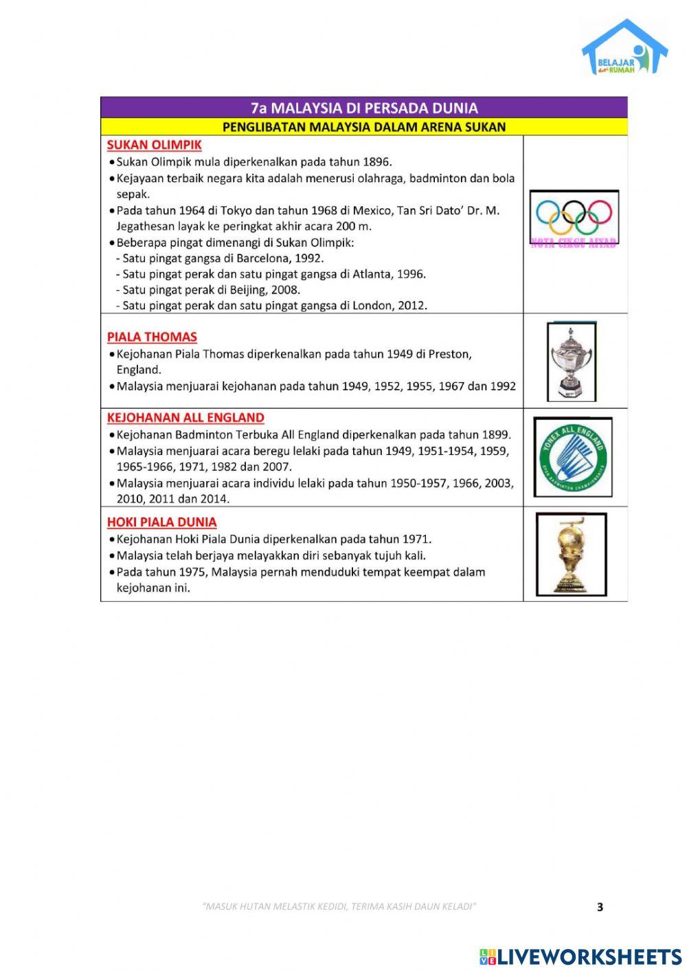 Unit 7 malaysia di persada sukan (part 1)