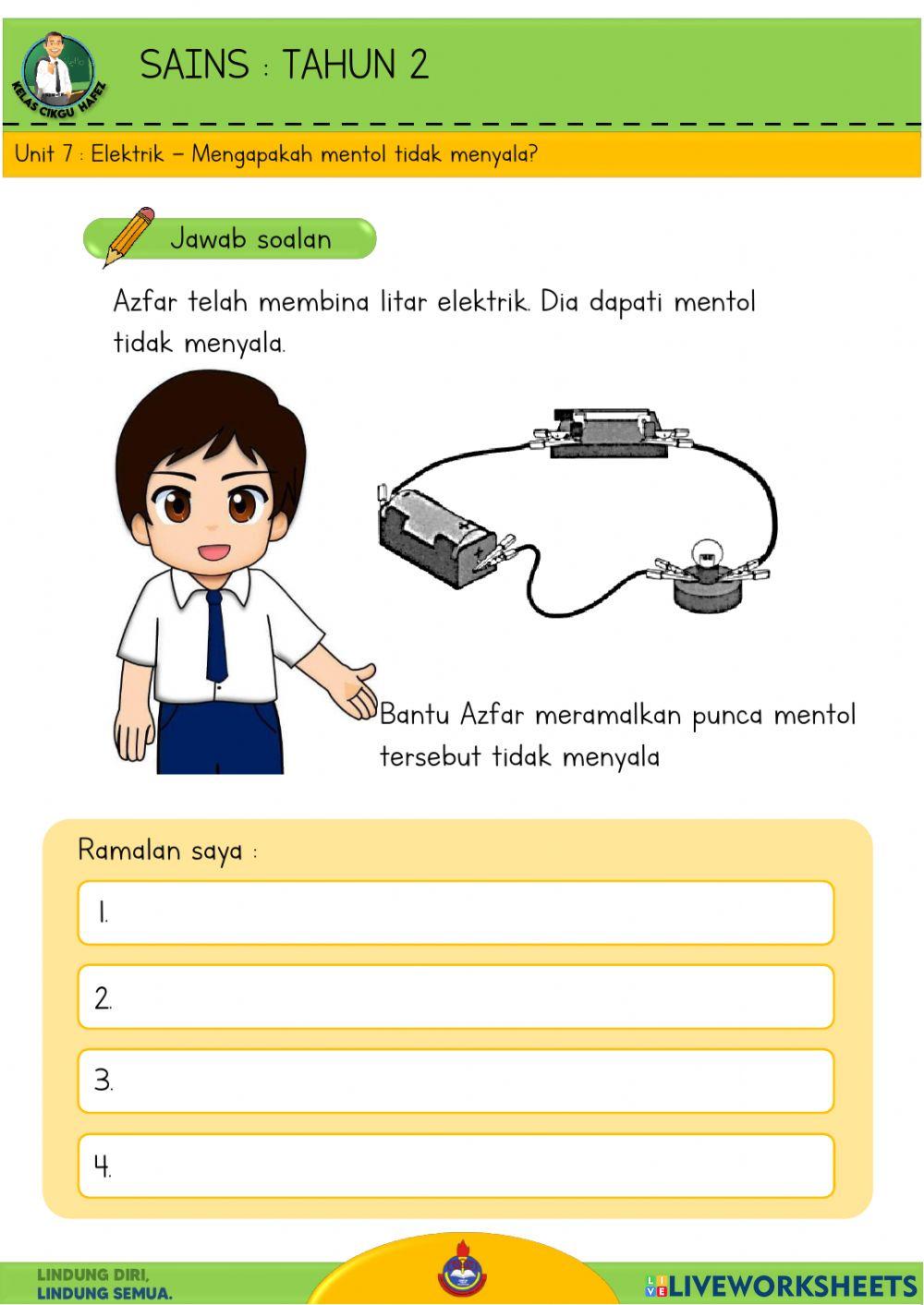 Sains T2 - Mentol menyala tidak menyala?