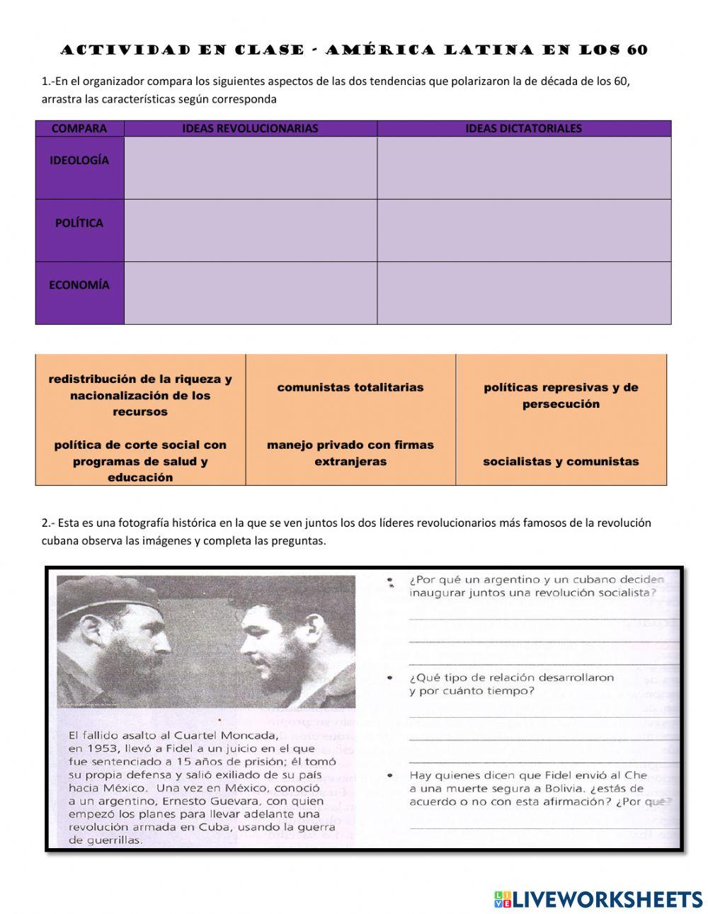 América latina en los 60