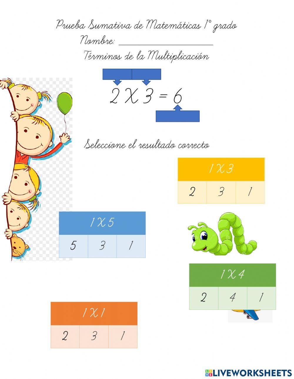 La Tablas de multiplicar
