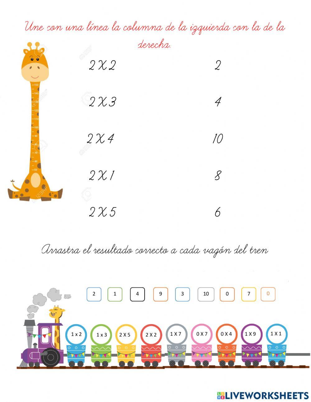 La Tablas de multiplicar
