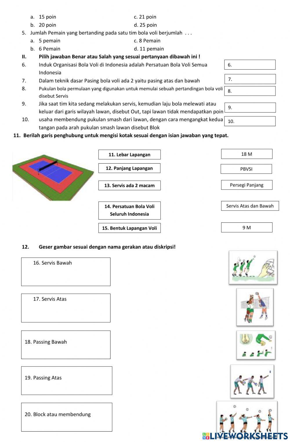 LKPD PJOK 8 Bola Voli