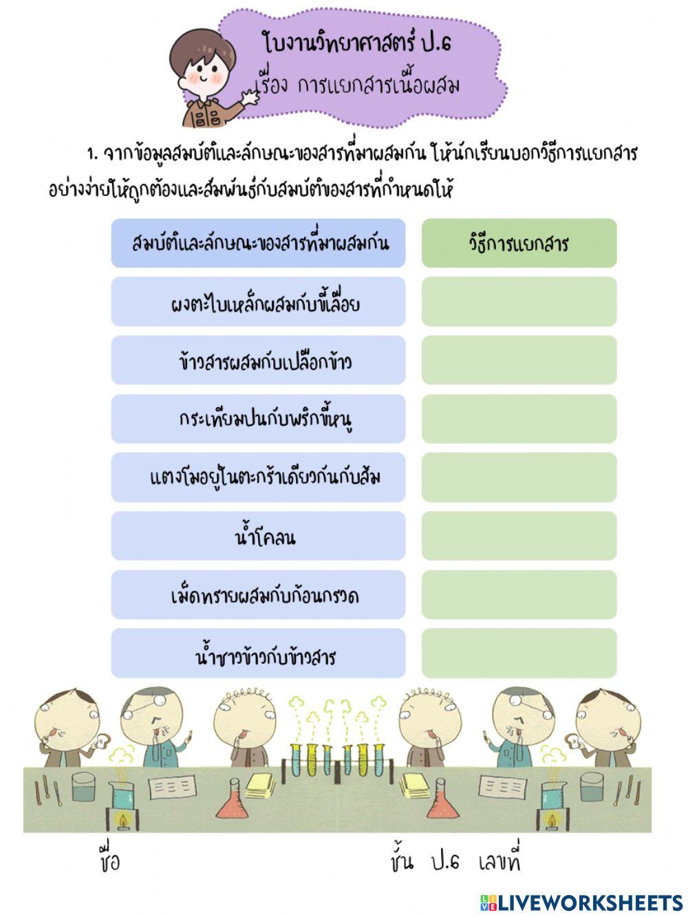 การแยกสาร