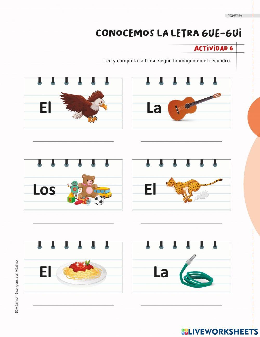 Actividad 6 letra gue-gui