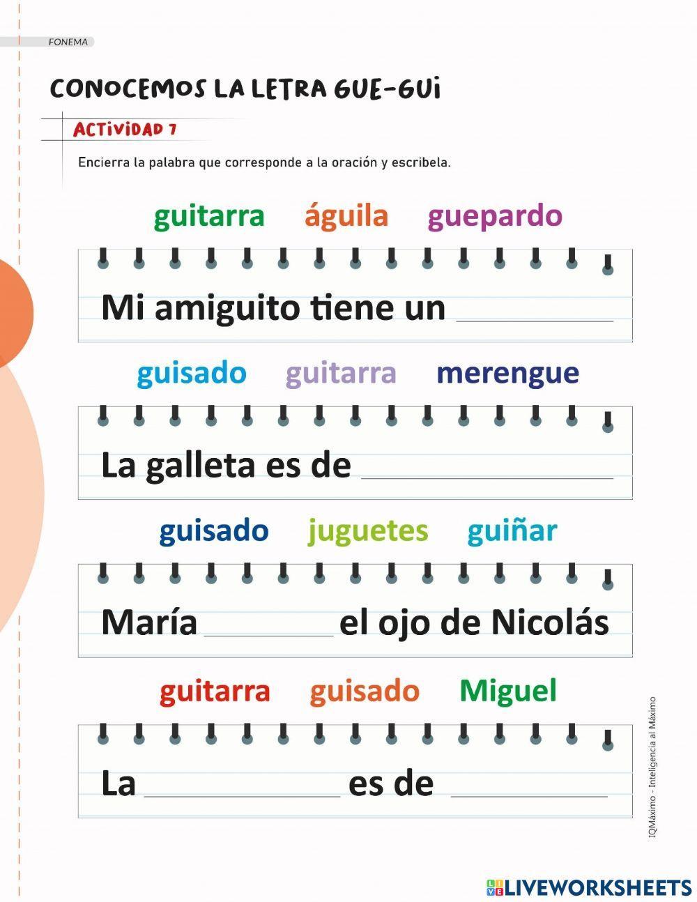 Actividad 7 letra gue-gui