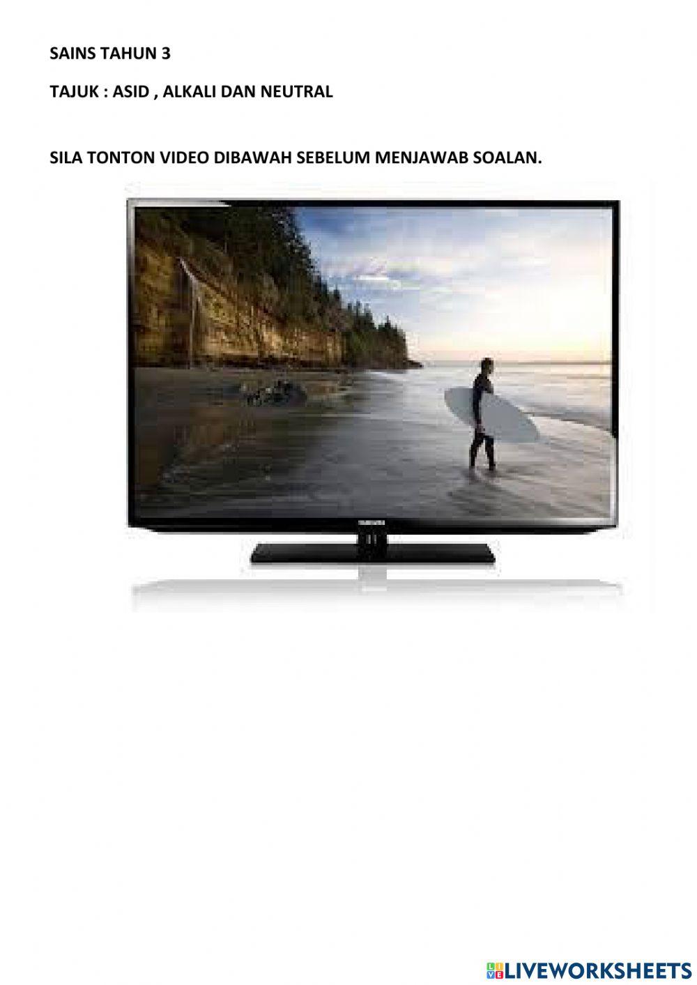 Sains tahun 3 - asid, alkali dan neutral