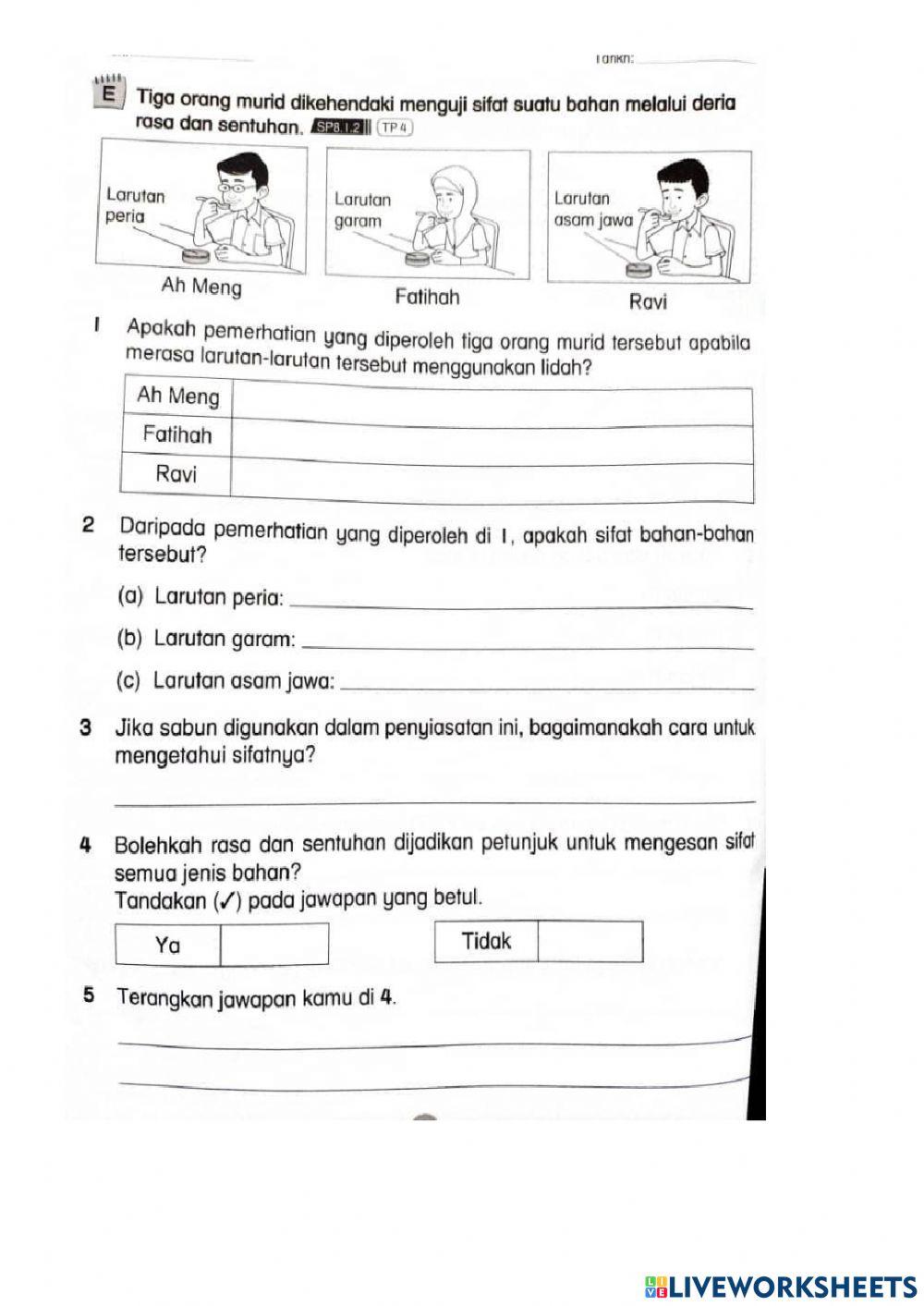 Sains tahun 3 - asid, alkali dan neutral