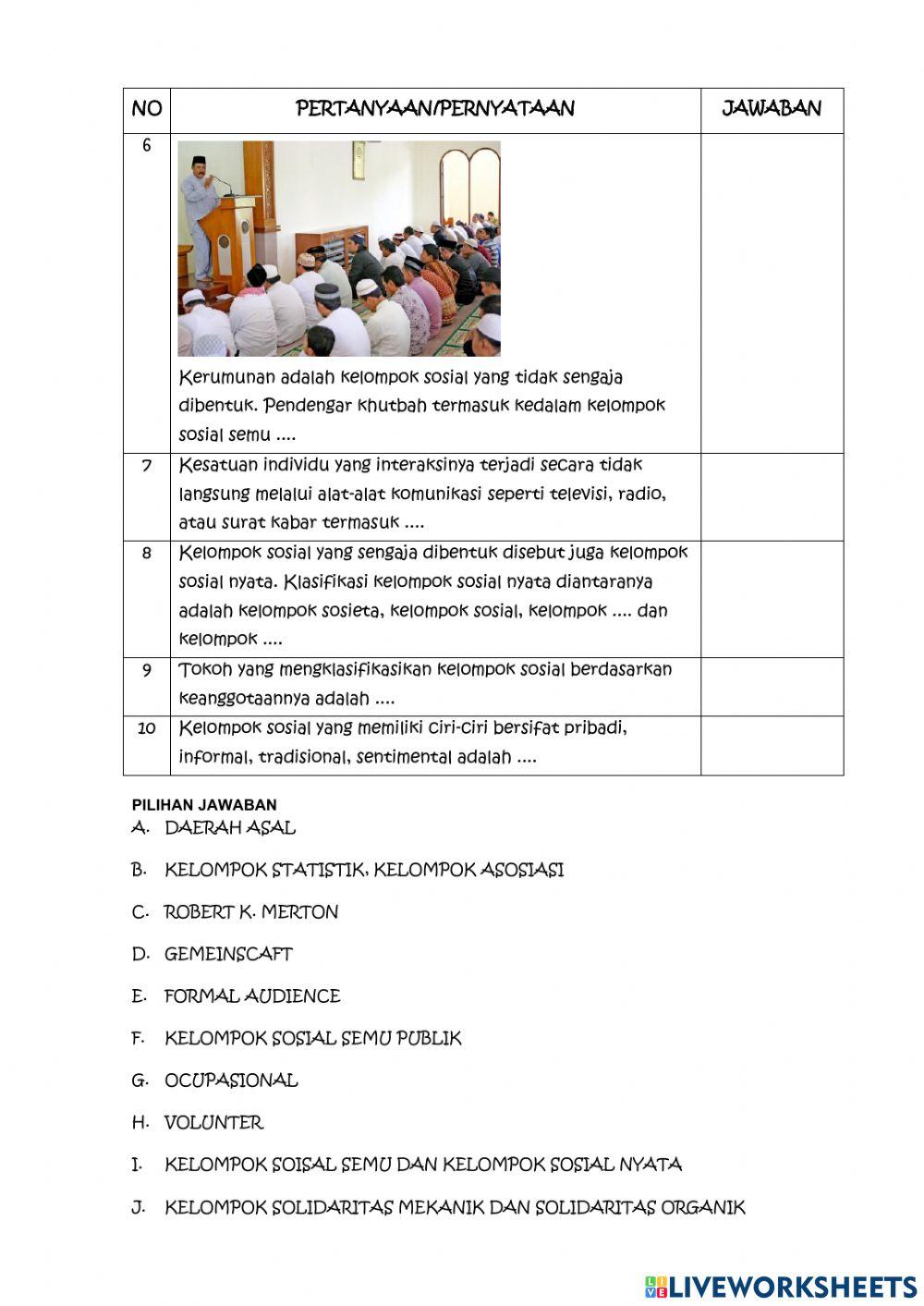 Pembentukan kelompok sosial