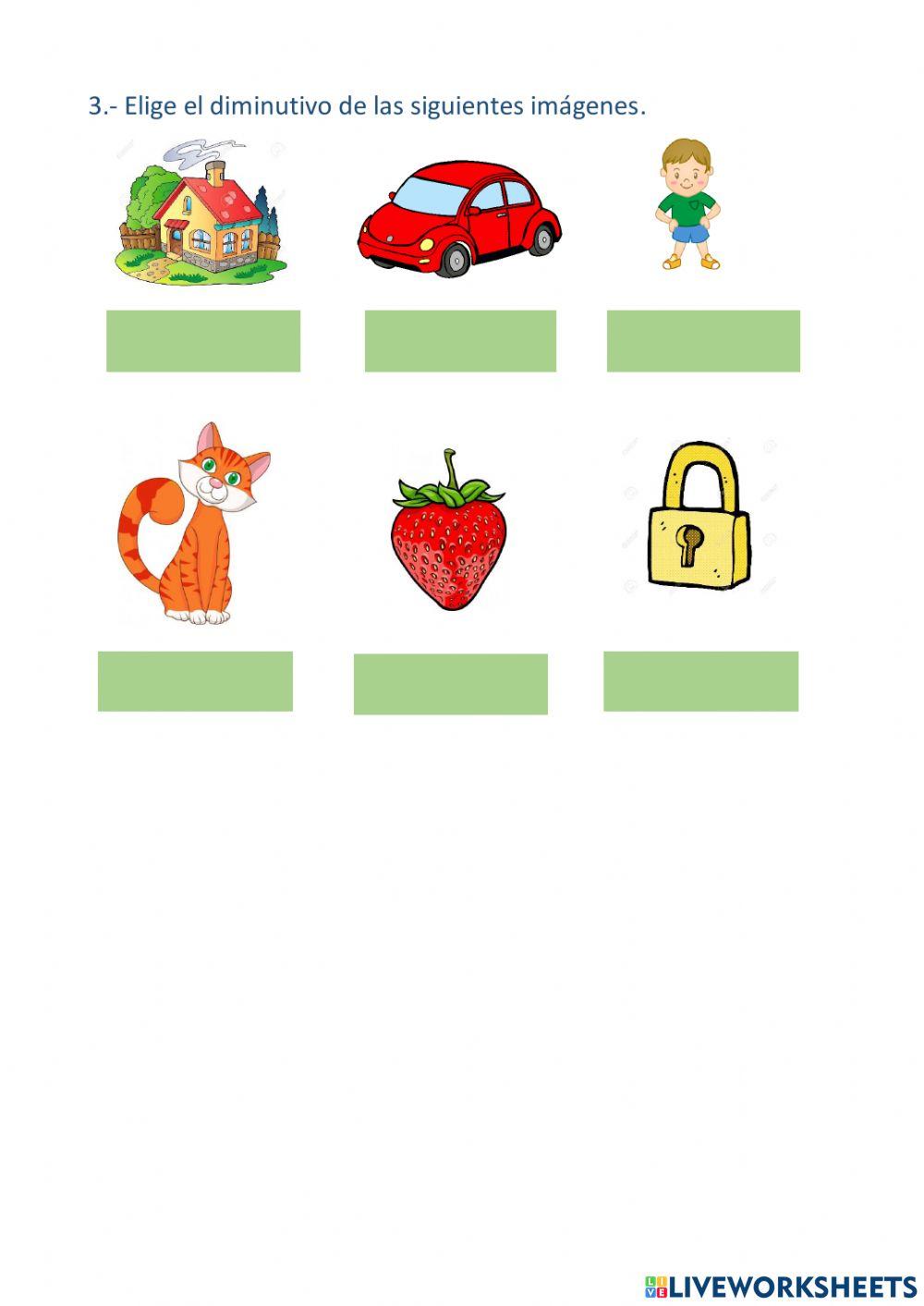 Lección sustantivos y diminutivos