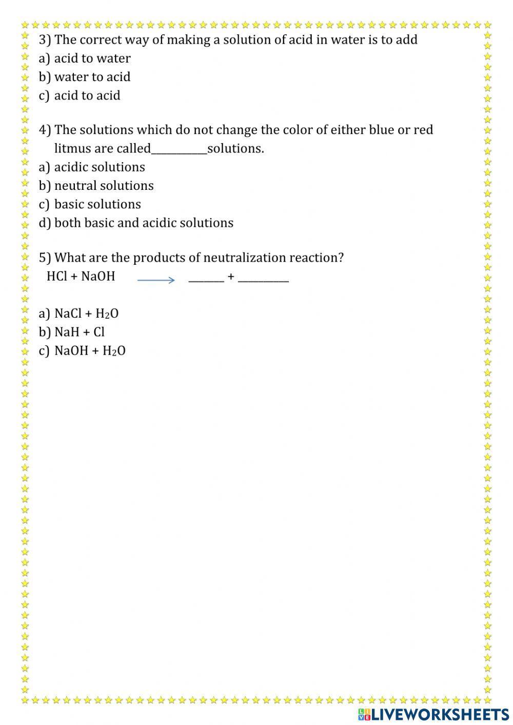 Acids, Bases and Salts