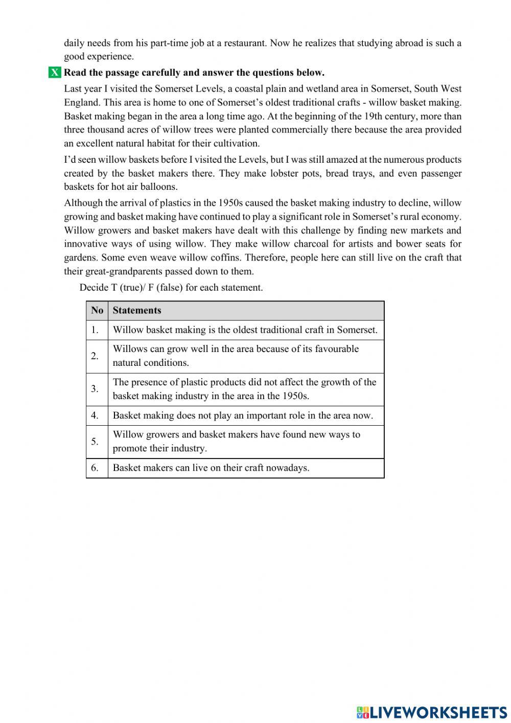 Grade 9: Unit one- Local environment