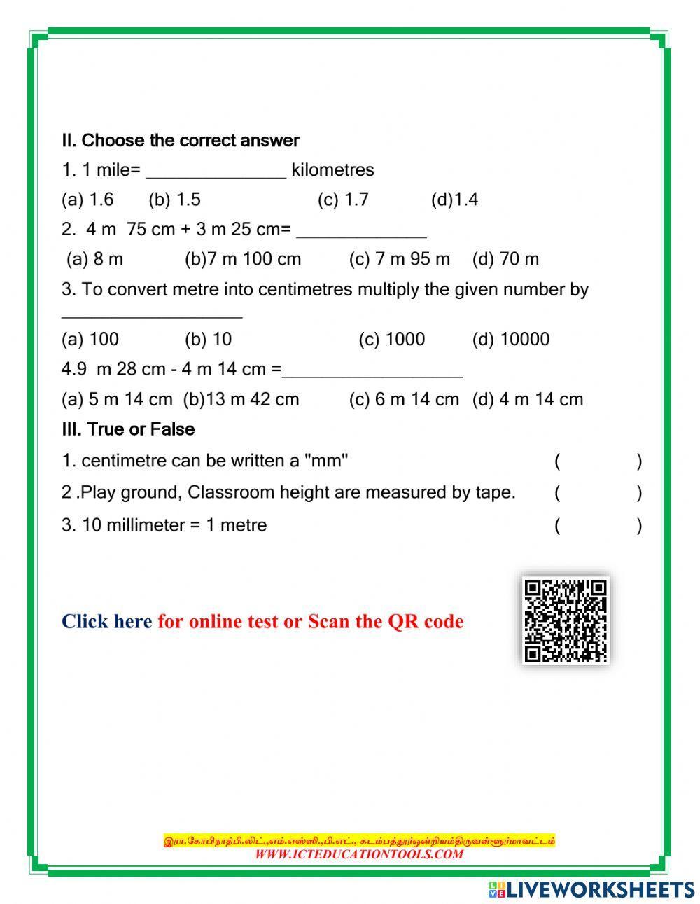 Class4 maths measurements