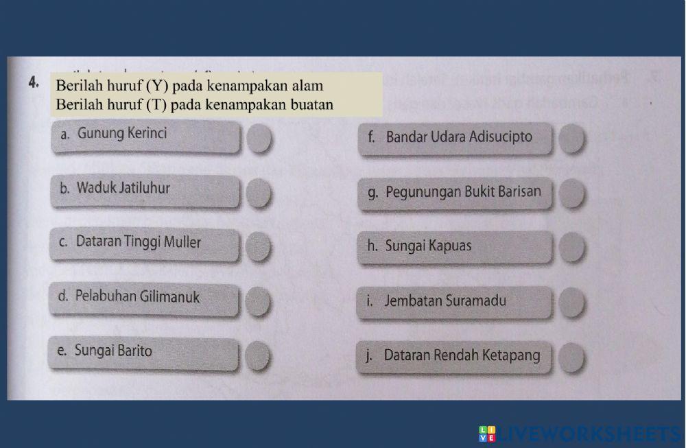 Latihan tematik IPS hal.61-63 no, 1, 3, dan 4