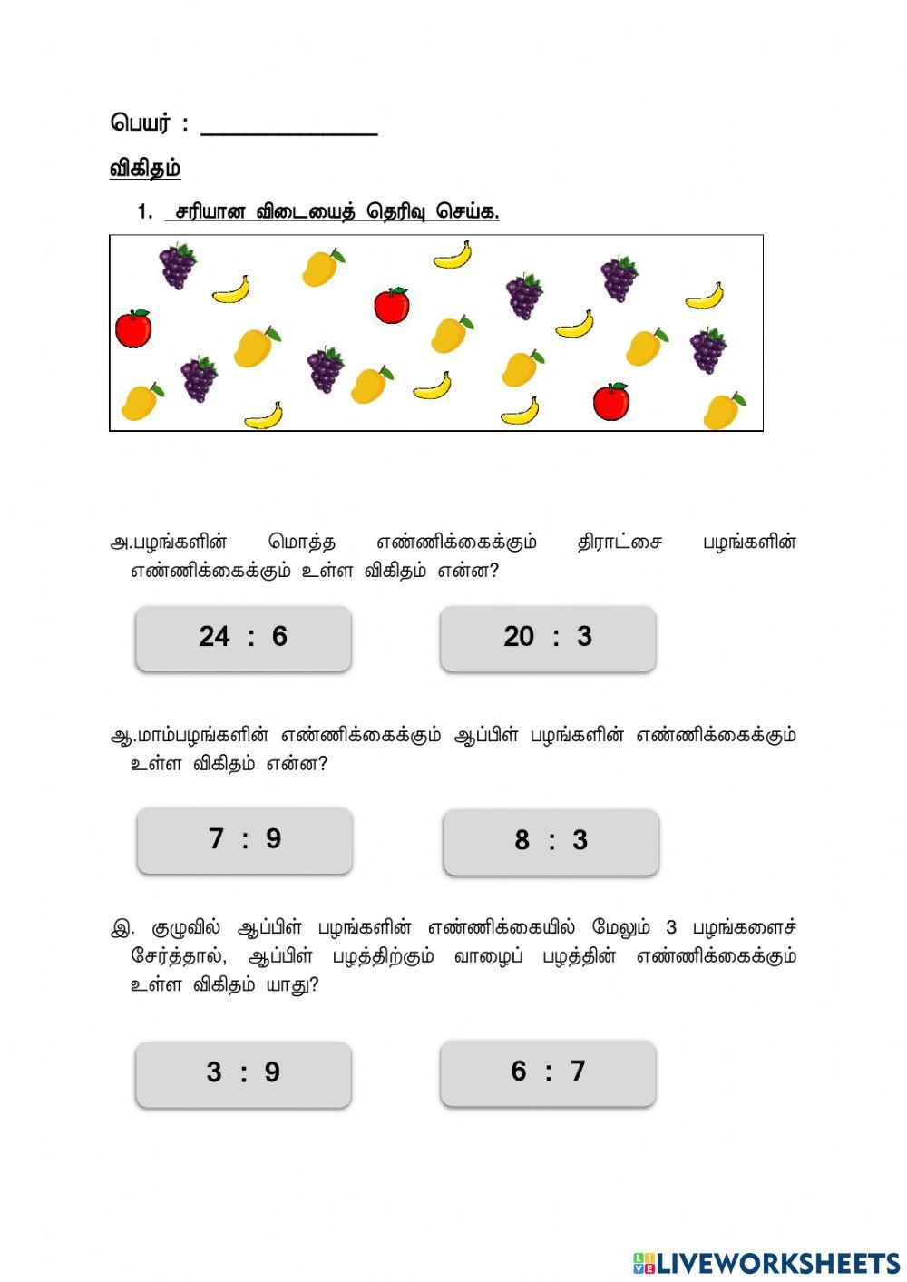 விகிதம்