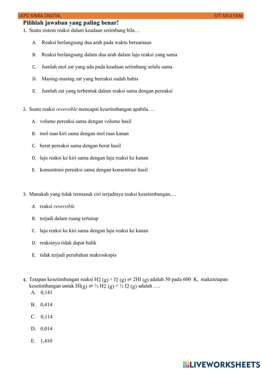 Lat soal KD 3.8 dan 3.9