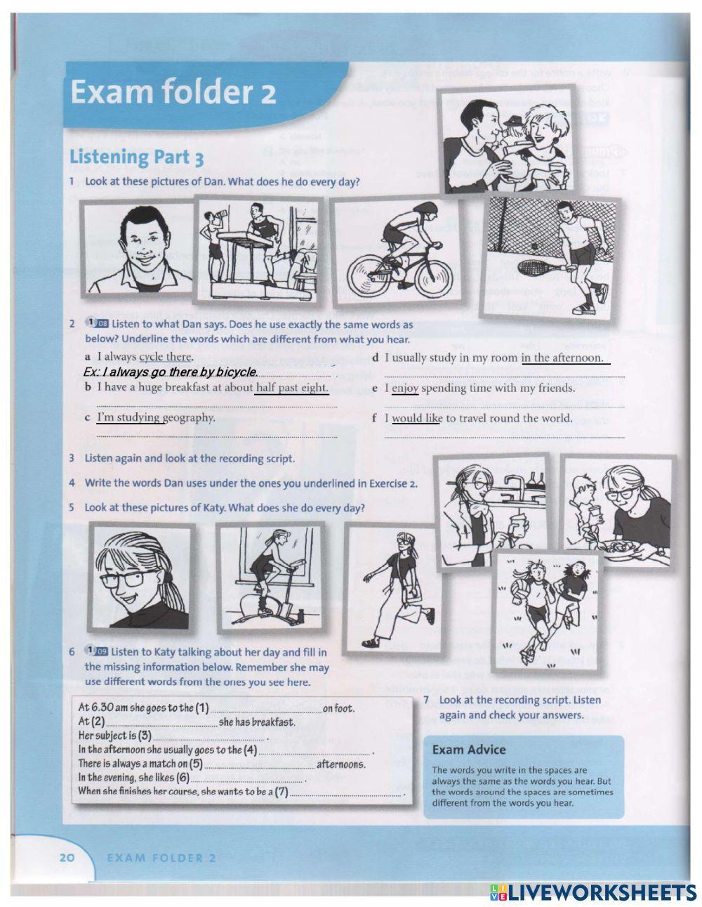 PET Obj-Unit2-Iam a friendly person-Listen 8-9