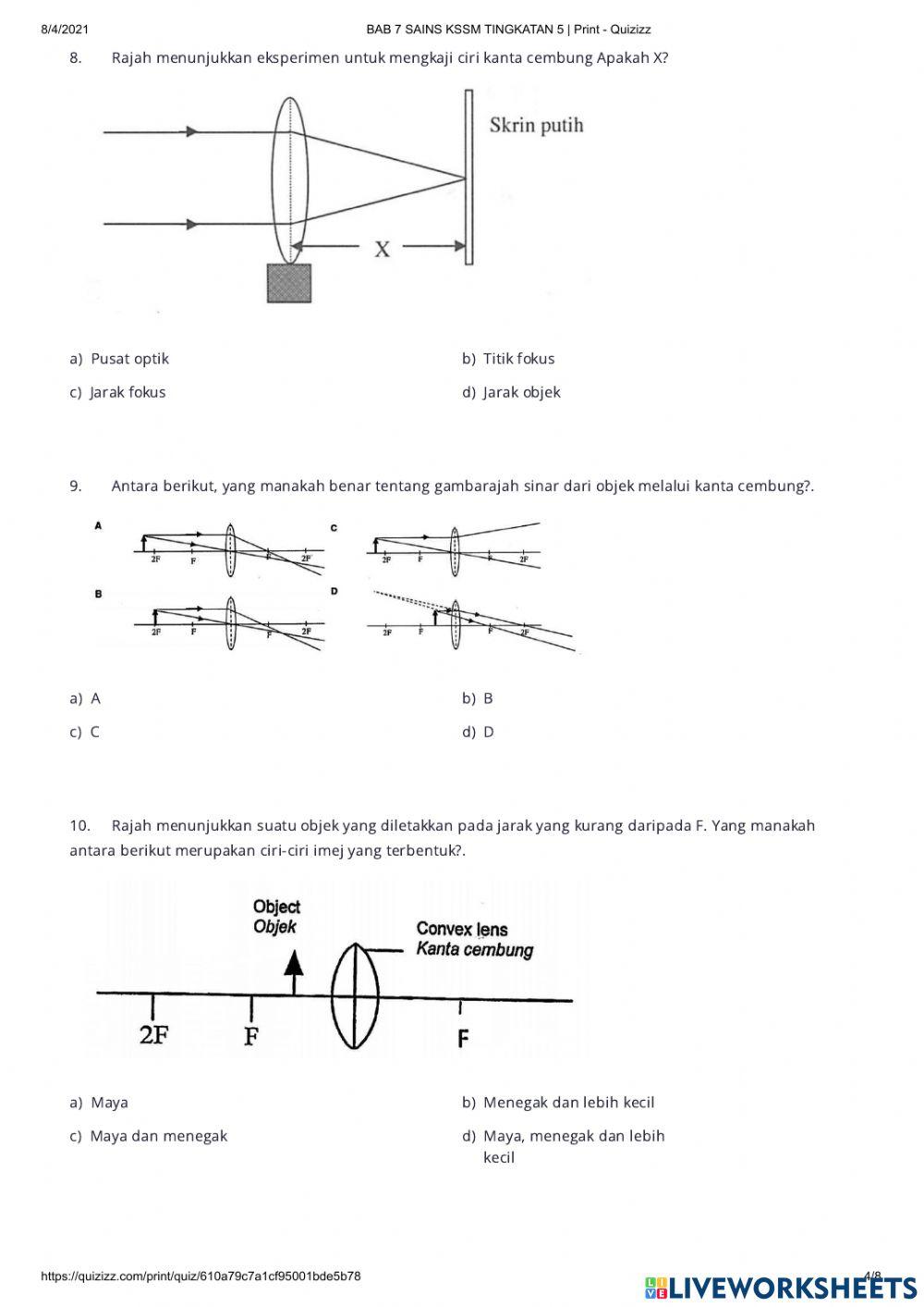 Latihan pbd sains bab 7.1 t5 kssm