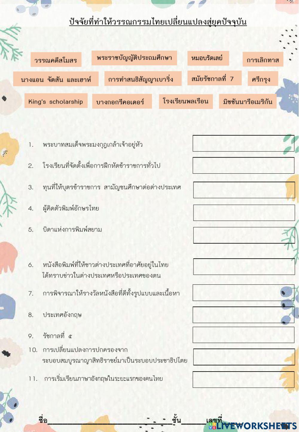 ปัจจัยวรรณกรรม