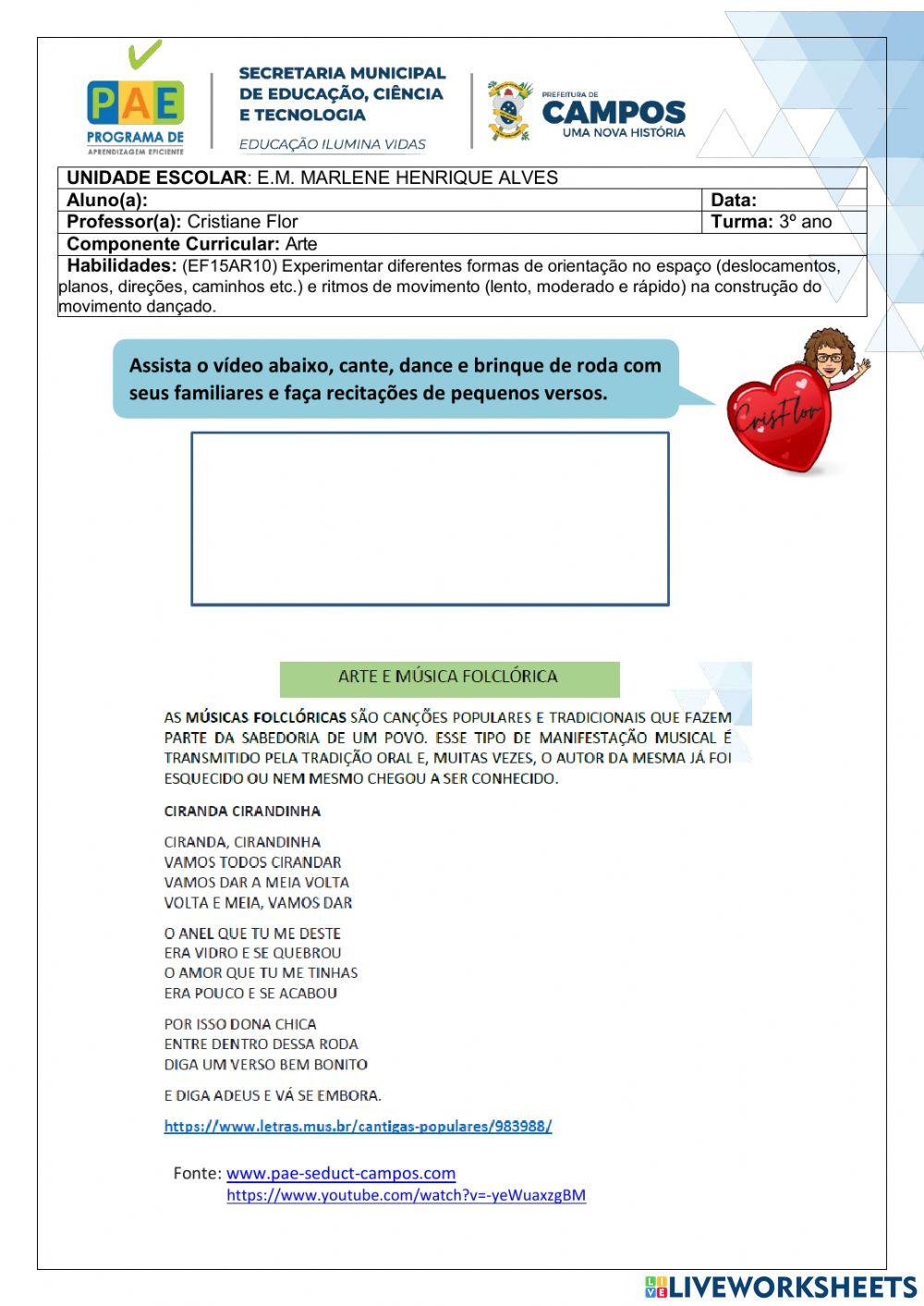 Arte e Música Folclórica