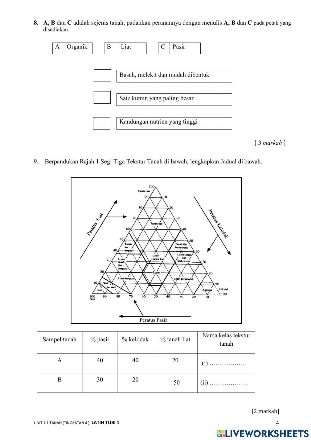 Latih tubi 1 (tanah)