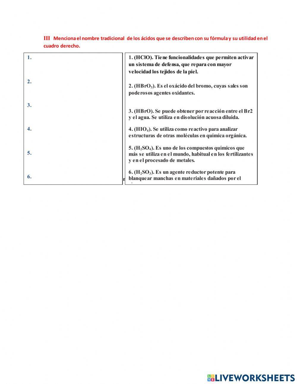 Compuestos ternarios inorganicos