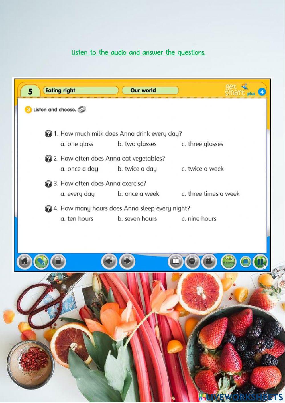 Year 4: Eating Right 4