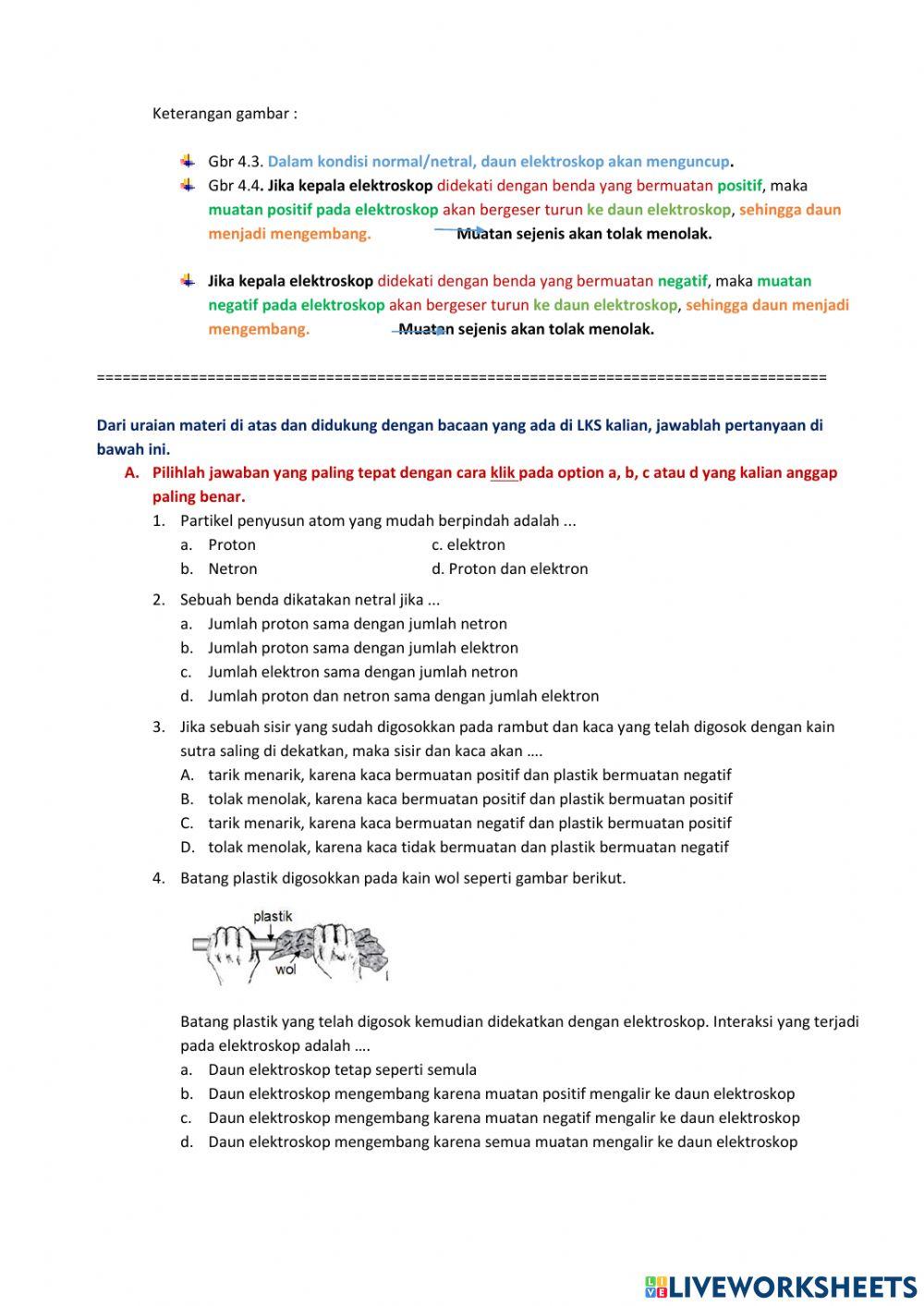 Lkpd listrik statis dan elektroskop